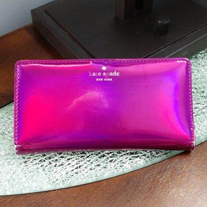 Kate Spade Rainer Lane Iridescent Stacy Baja Rose Wallet